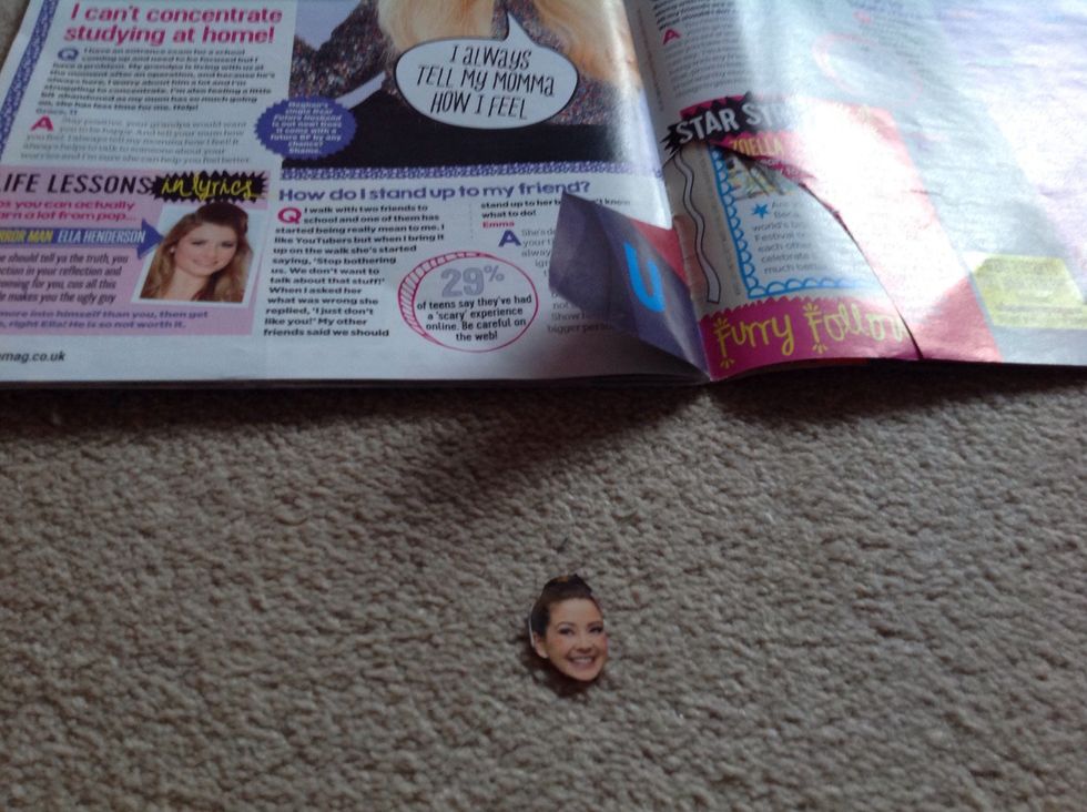 Cut out your chosen picture. (I used Zoella because I couldn't find anything else to use)\u263a\ufe0f