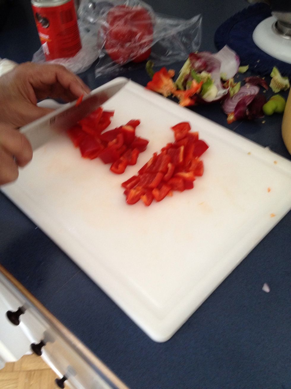 Cut red pepper