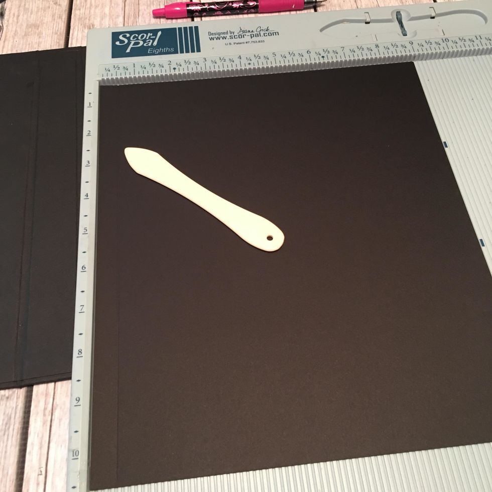 Cut sections of the book