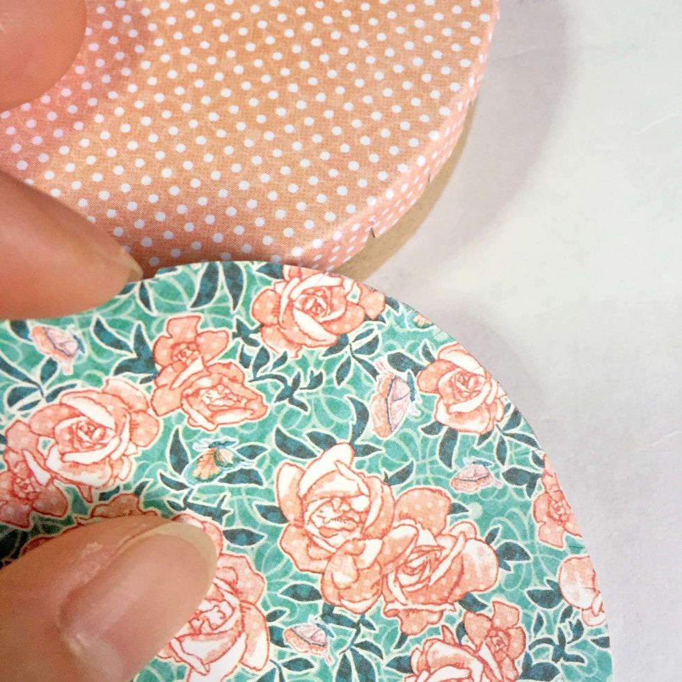 Cut small snips around, just as Step 25-27.