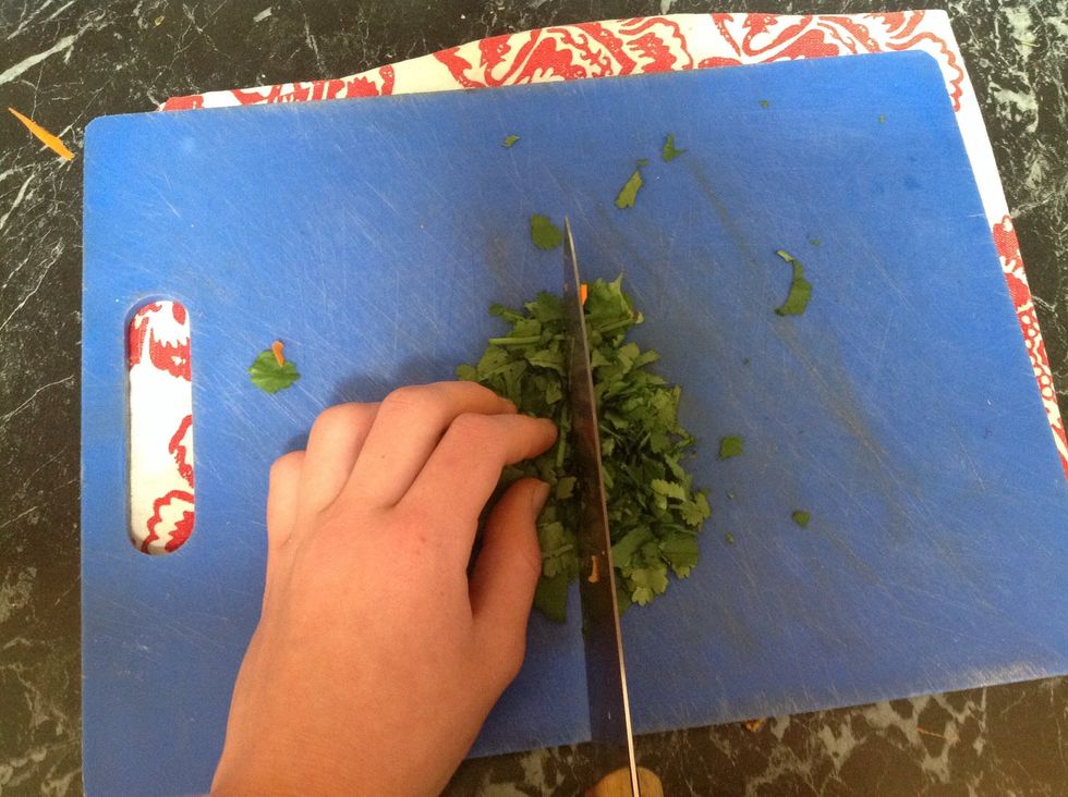 Cut some coriander