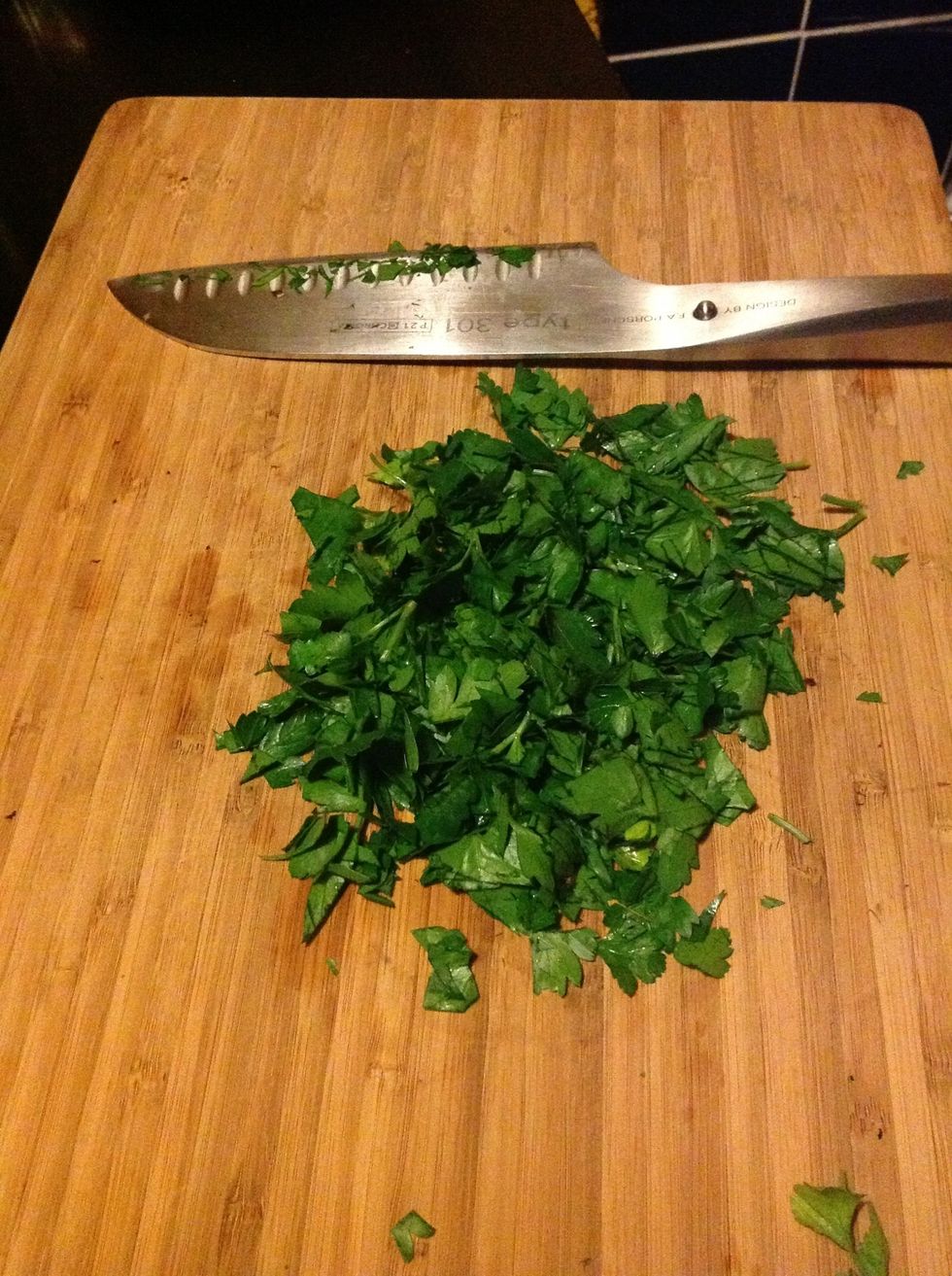 Cut some leaf parsley