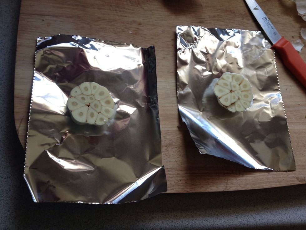 Cut squares of foil big enough to cover the little sucker