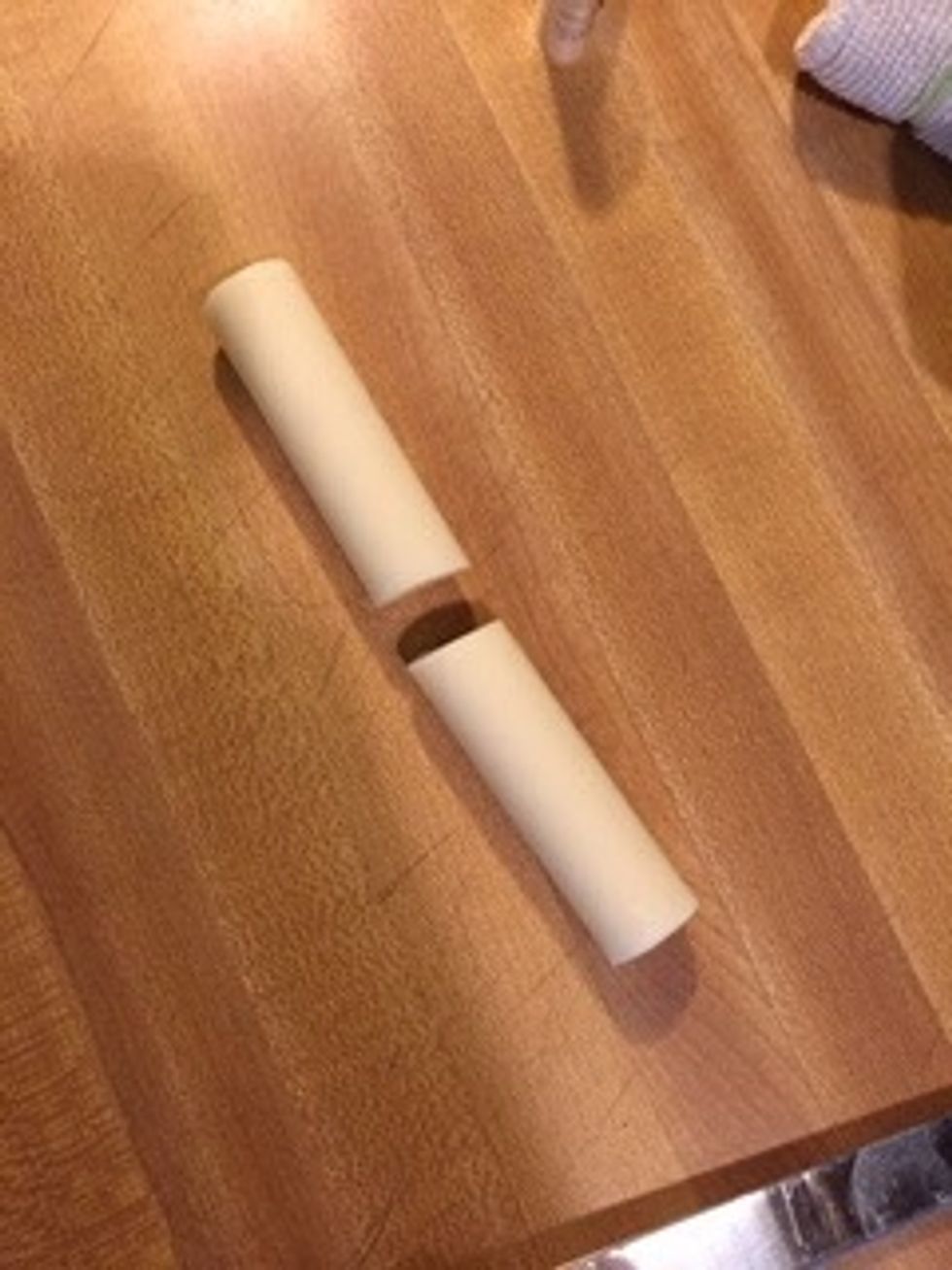 Cut sticks into halves