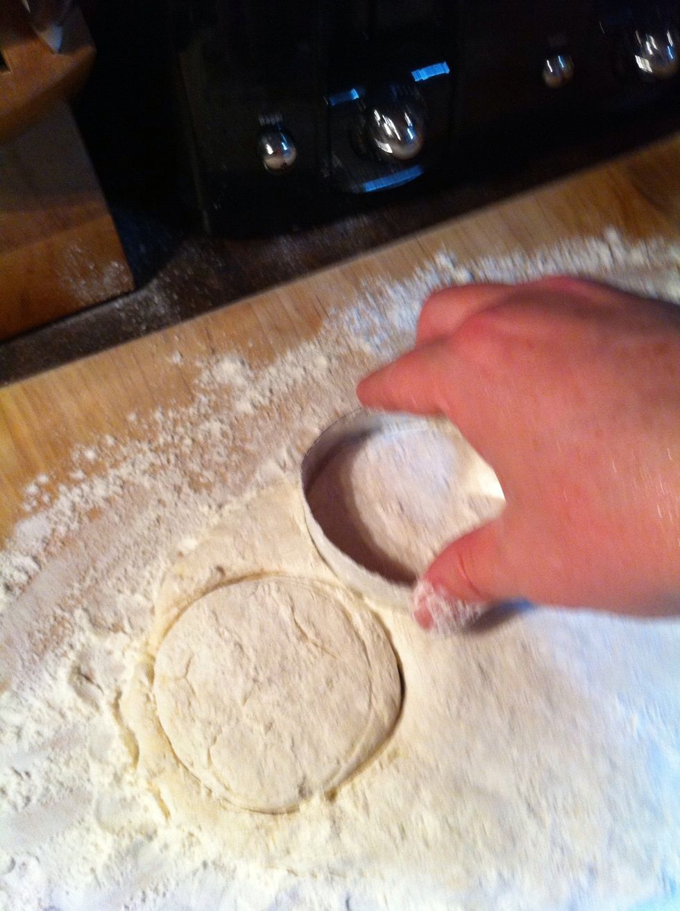 Cut straight down, come straight up, helps edges look better.