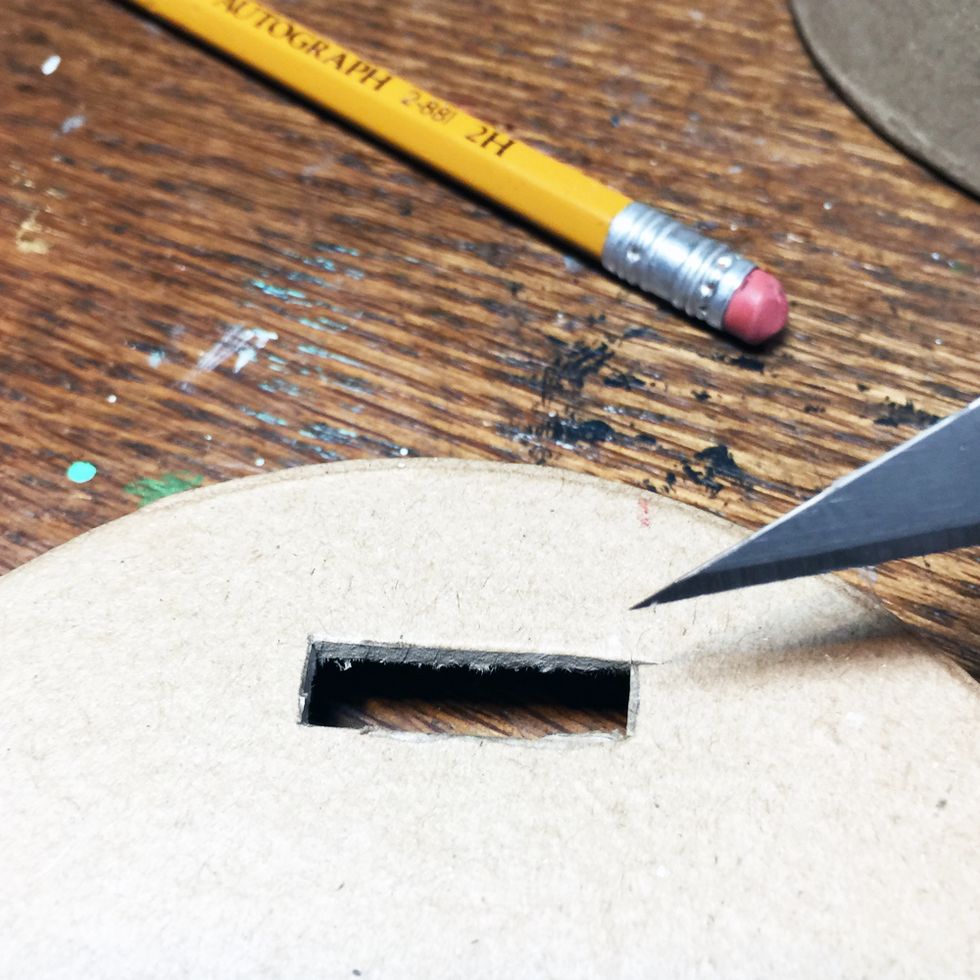Cut that piece out with a sharp craft knife.