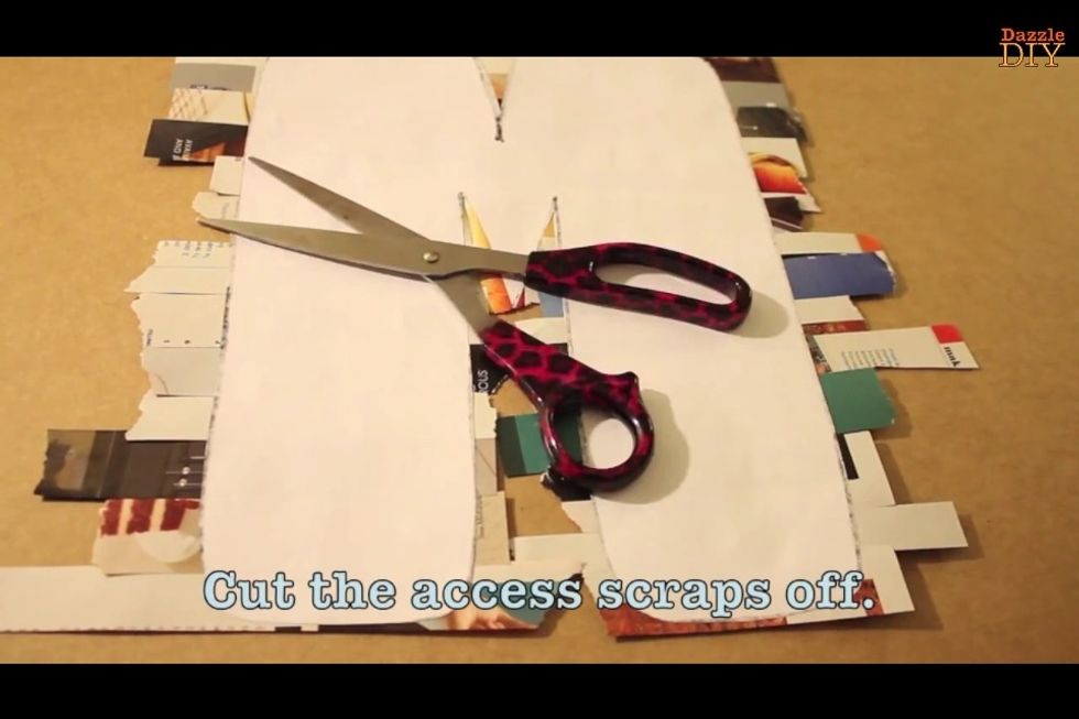 Cut the access scrapes off.