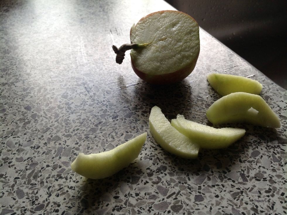 Cut the Apples into small slices