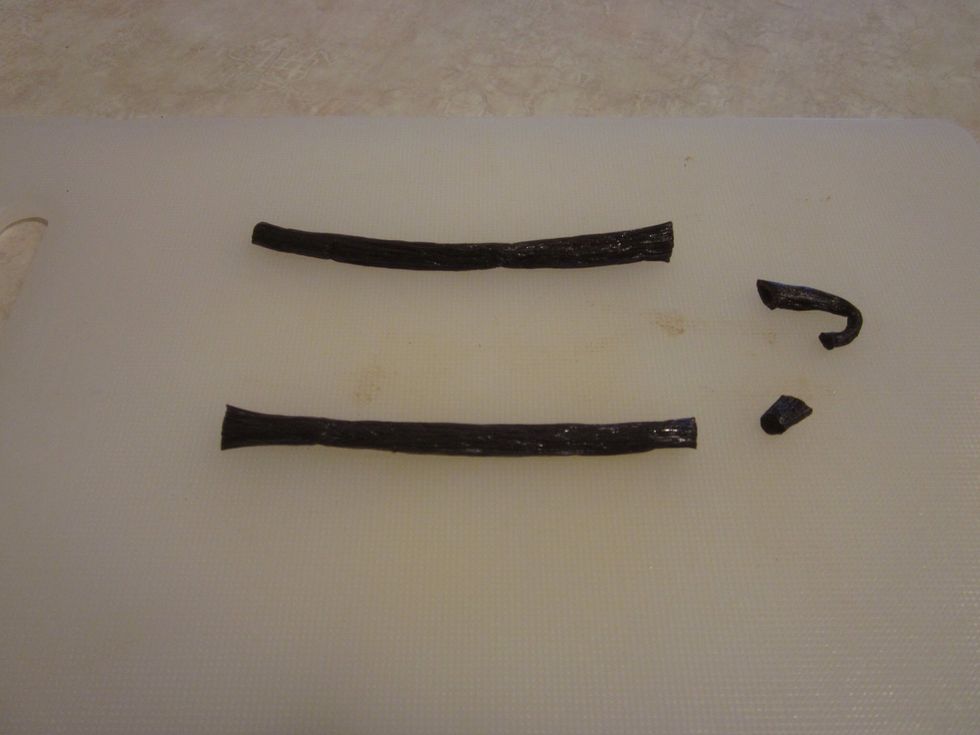 Cut the beans in half. Make sure they are even halves. I know you can do it, and if you can't...Just give up cooking now because you're hopeless. I'd recommend just drinking the vodka and crying a bit