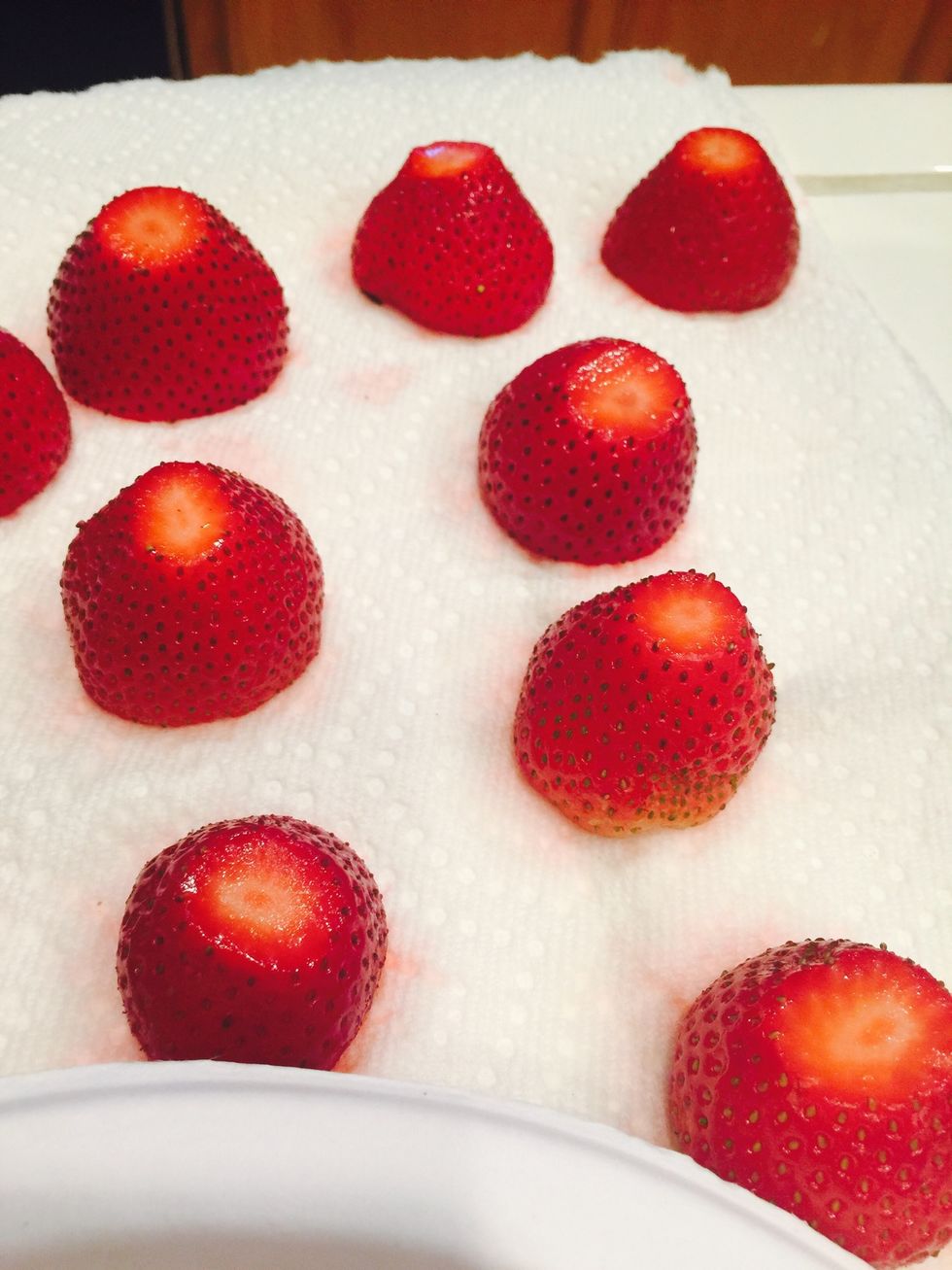 Cut the bottom for it to stand up