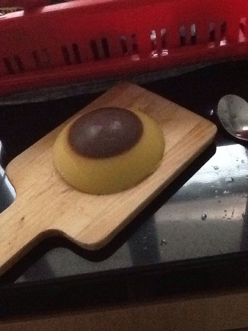 Cut the caramel into little cubes