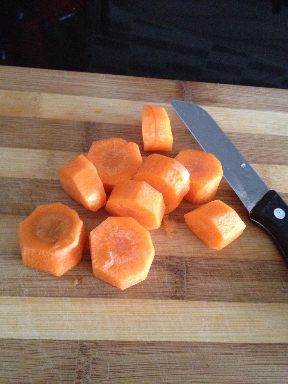 Cut the carrots