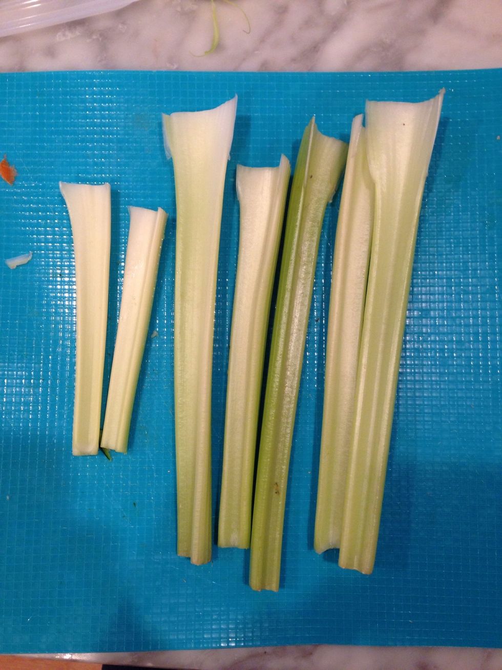 Cut the celery
