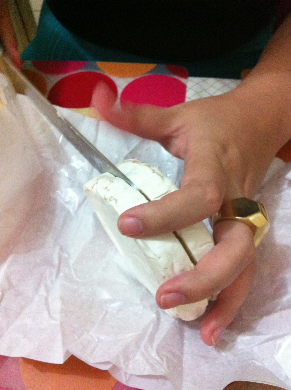 Cut the cheese in half!