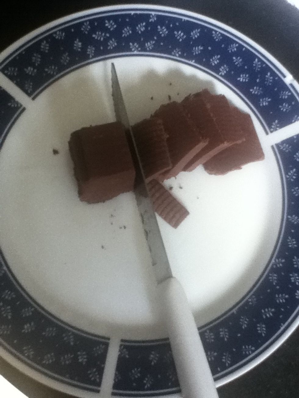 Cut the chocolate