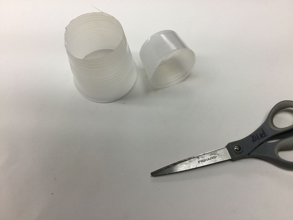 Cut the cut in half like so