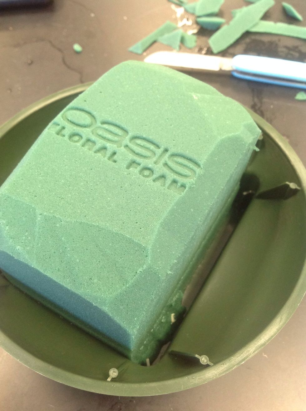 Cut the edges of the foam so they are rounded. This gives you more surface space and a better shape.