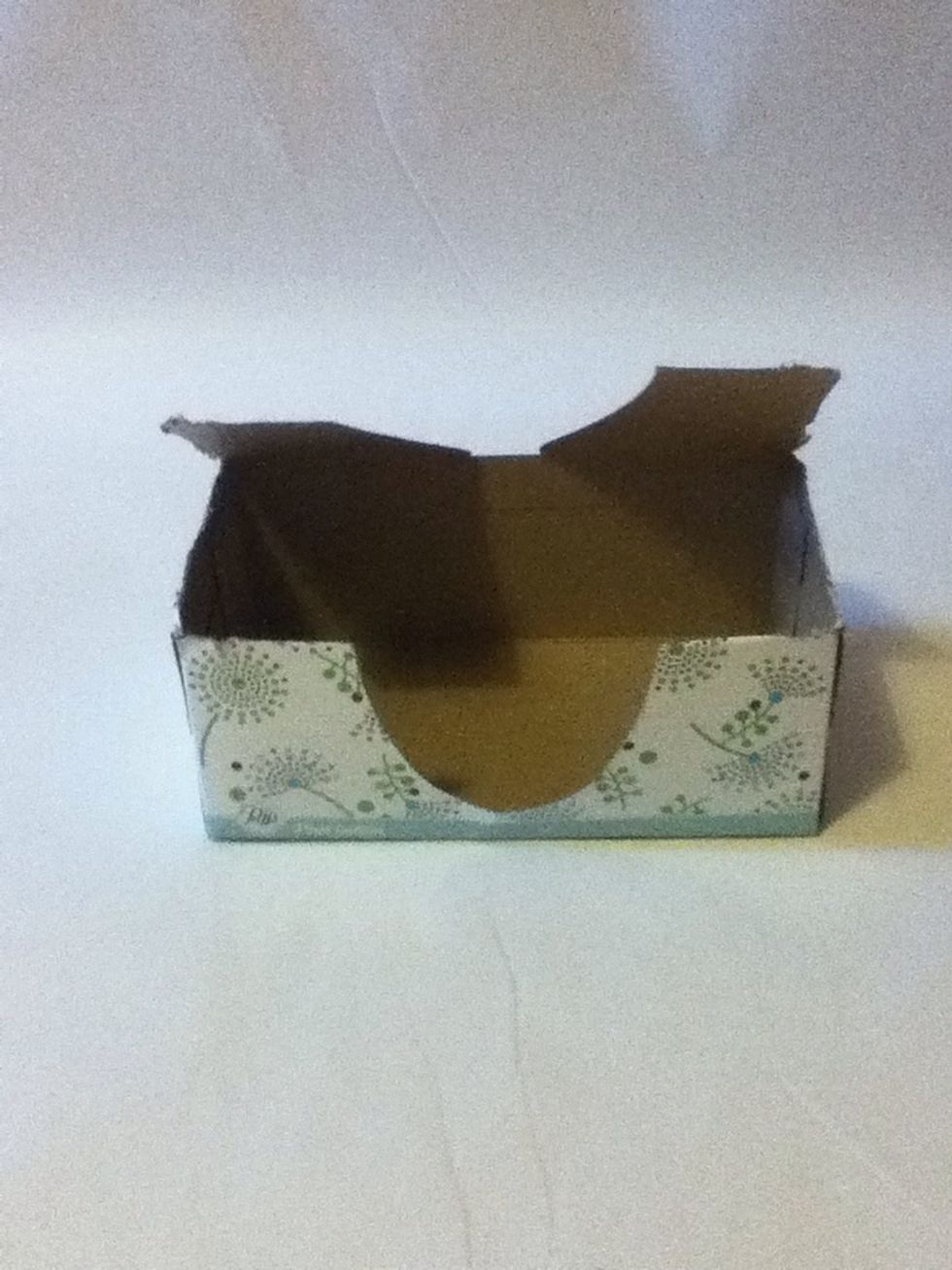 Cut the edges off, but don't cut the entire thing off!