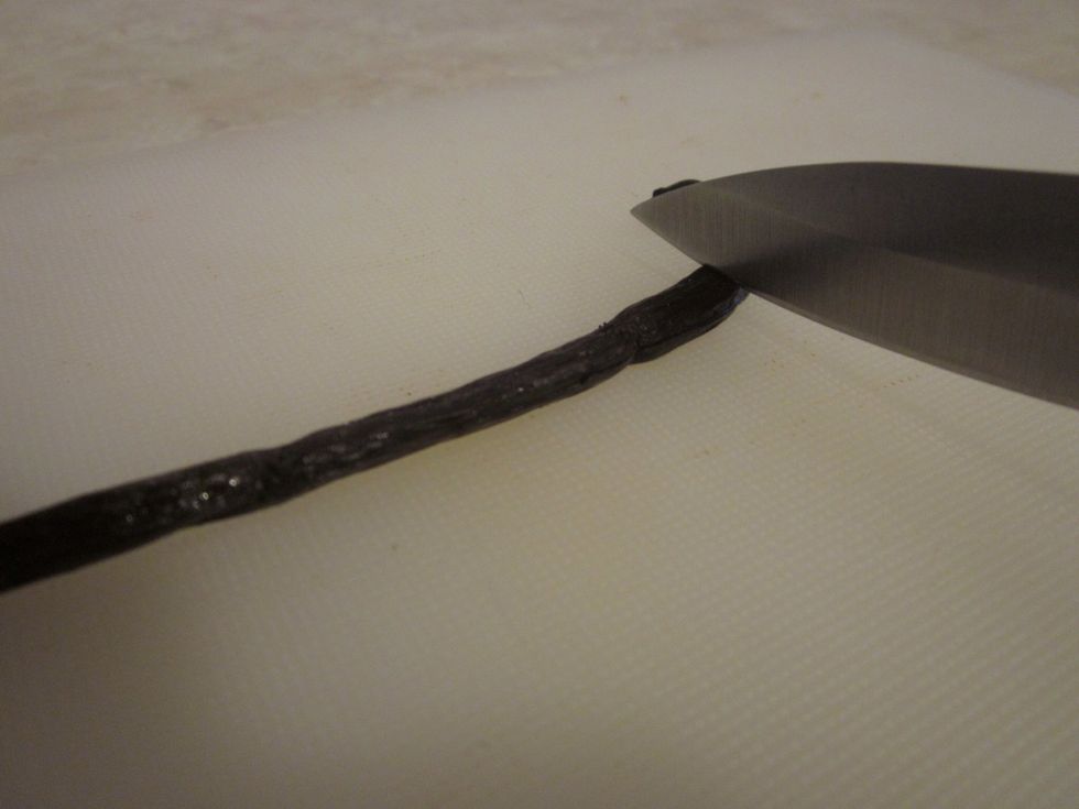 Cut the ends off the beans...not your finger. If you're really cool you'll use a $4 ikea cutting board like this guy did.