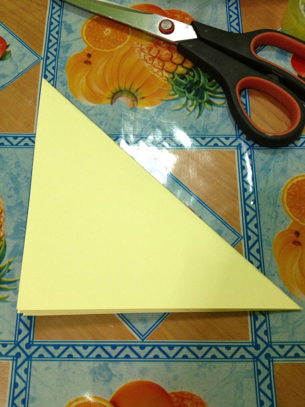 Cut the excess part. And open it up.