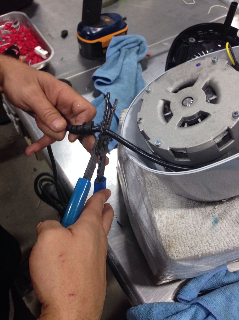 Cut the existing cord