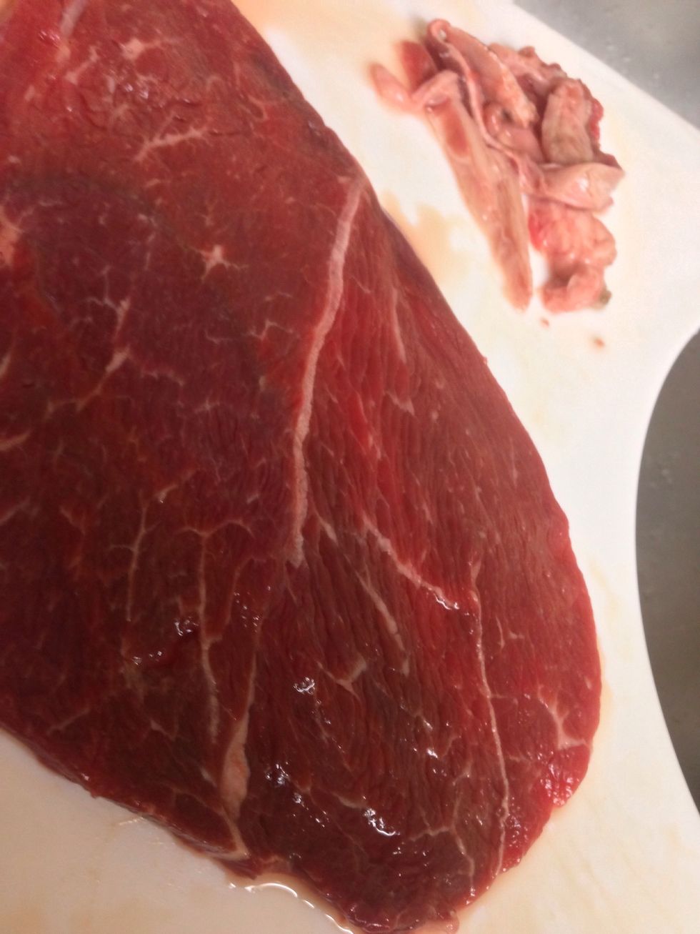 CUT THE FAT OFF!! There is nothing fantastic about an amazing steak with icky fat on the sides. It's not healthy for you & you want them to clean the plate. Clean up your meat