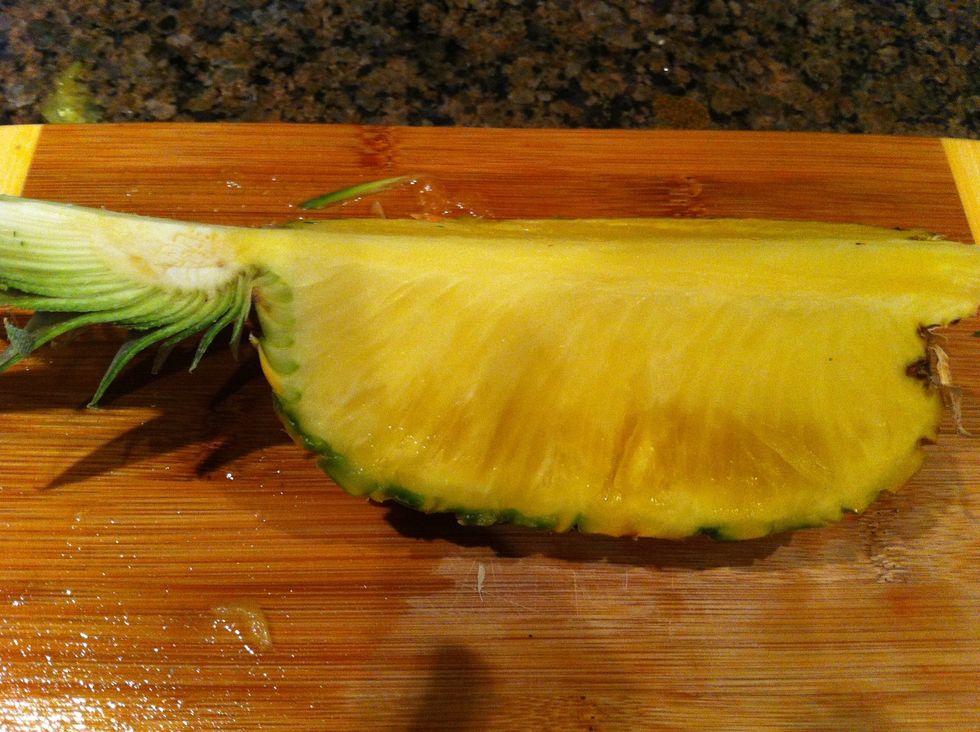 Cut the half into quarters