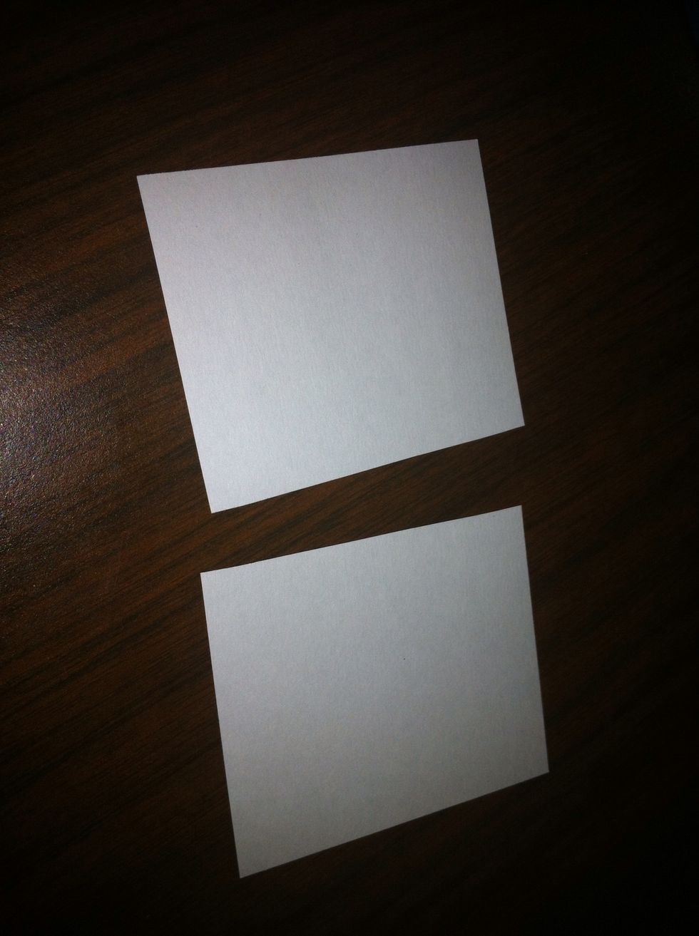 Cut the index cards in half.