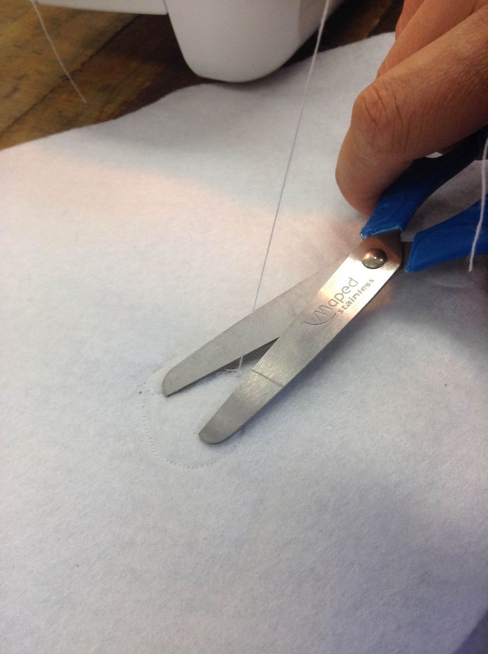 Cut the leftover threads