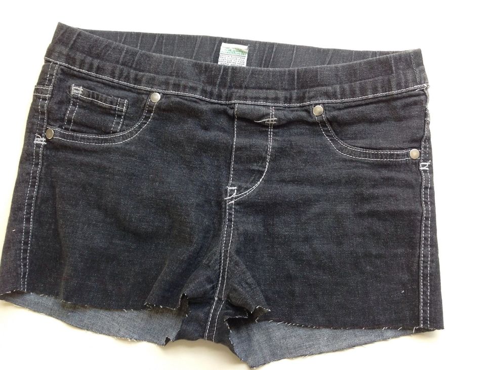 cut the legs off the jeans to make them look like shorts