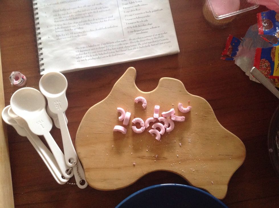 Cut the life savers in half