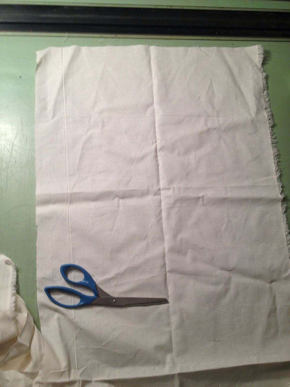 Cut the muslin to your desired size and shape. In the meantime turn on your burner and melt your wax completely in the top boiler pot! it'll take a bit to melt. This makes the house smell like honey!!