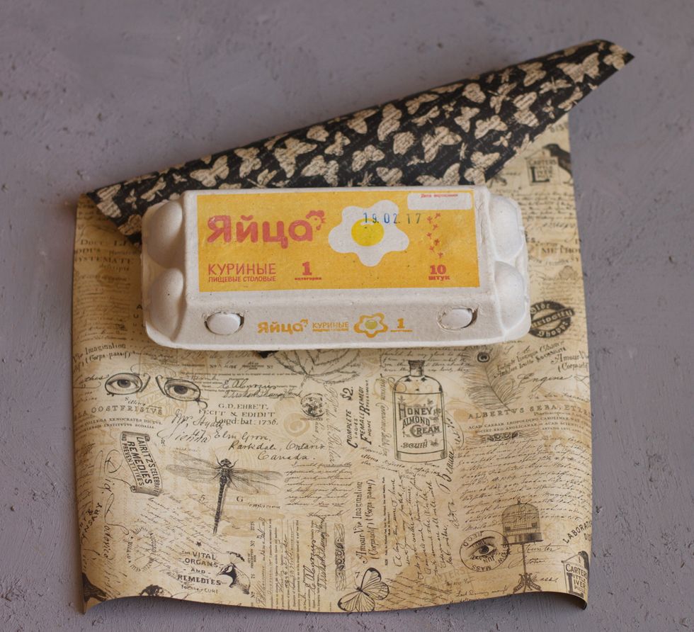 Cut the needed size of paper (I got exactly half of the sheet)