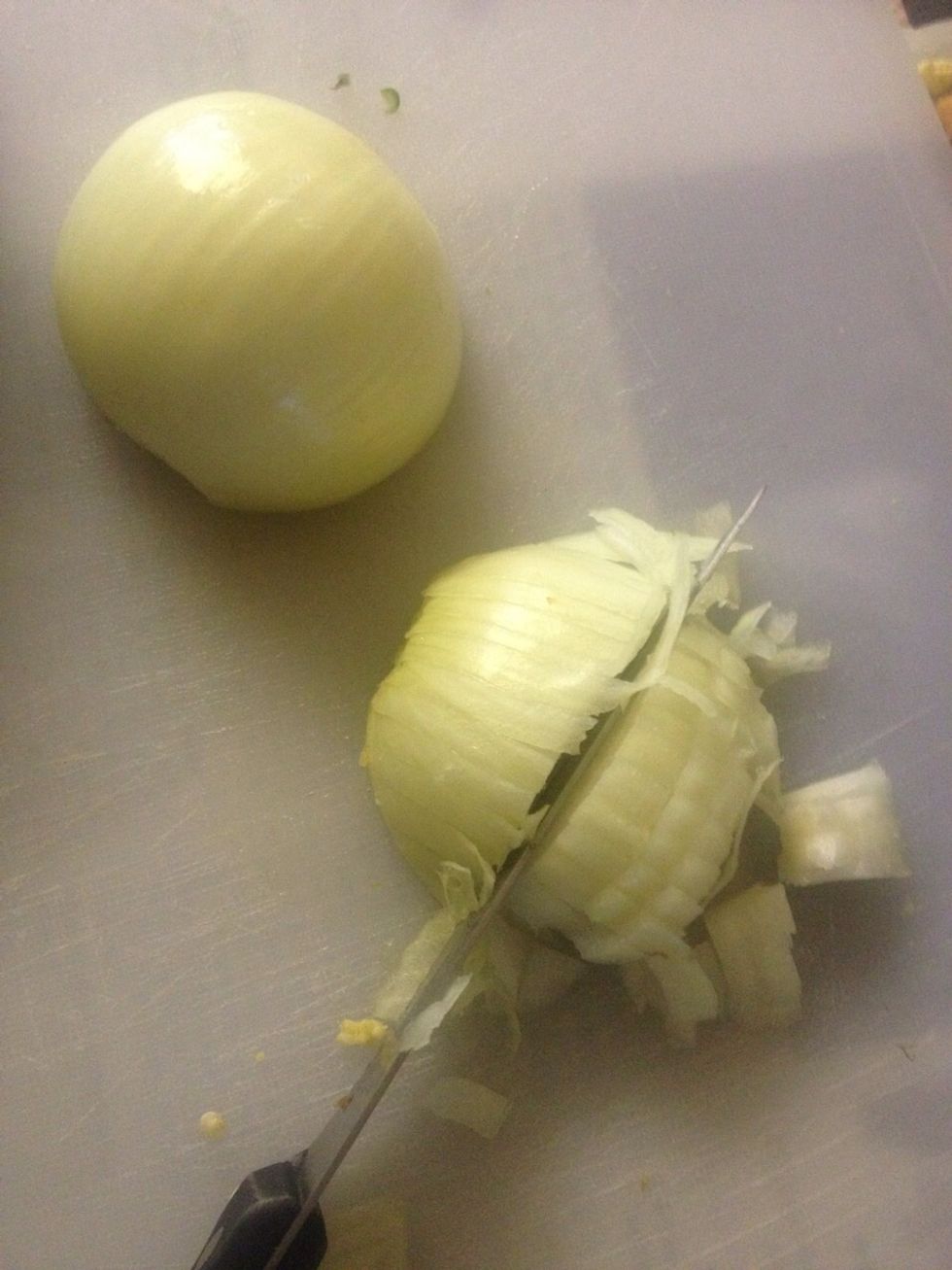 Cut the onions as small as you can