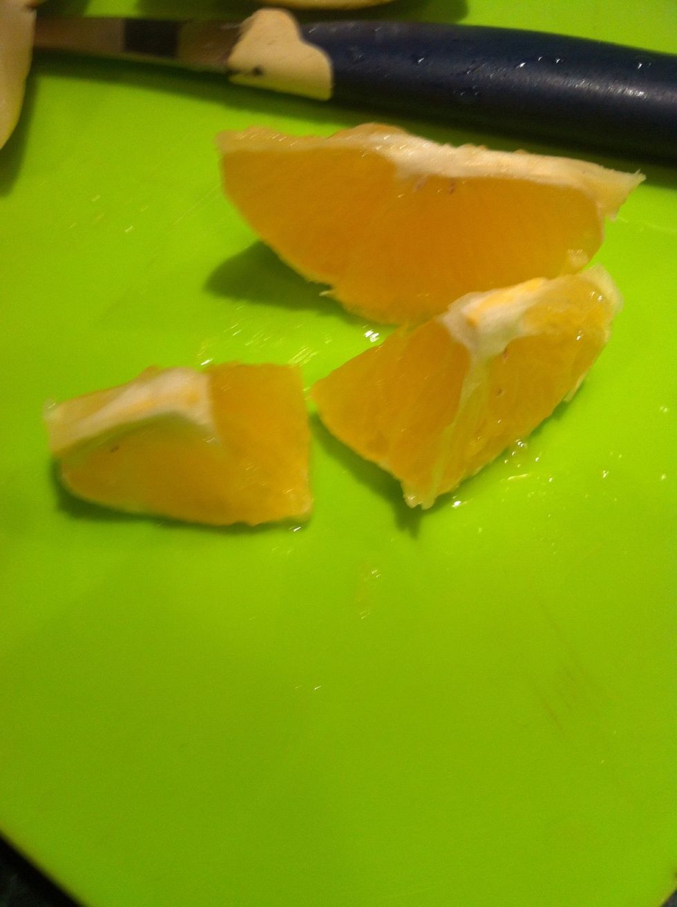 Cut the orange