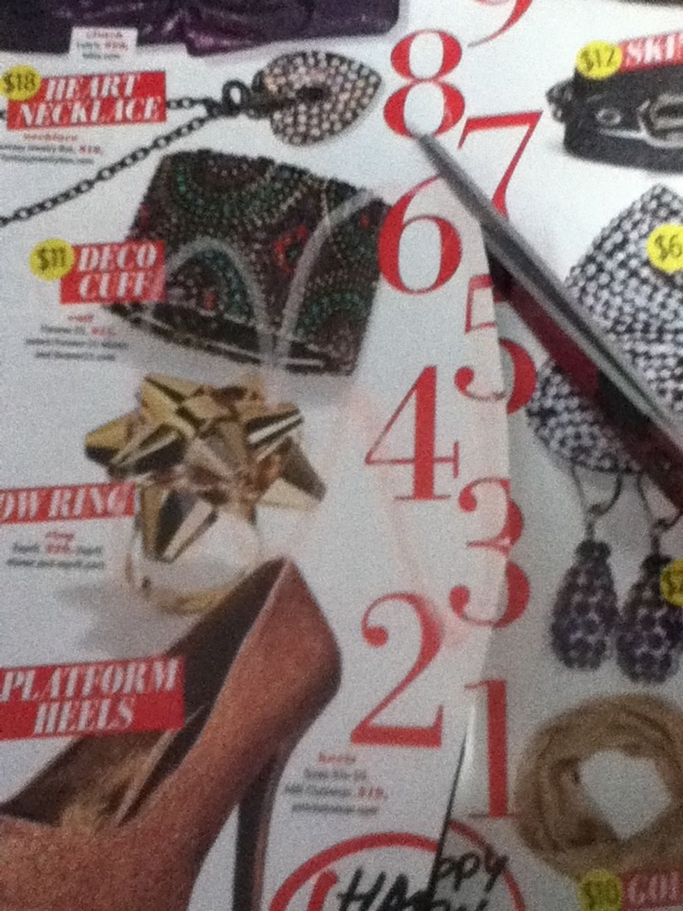 Cut the page out and cut AROUND not on the chalk lines