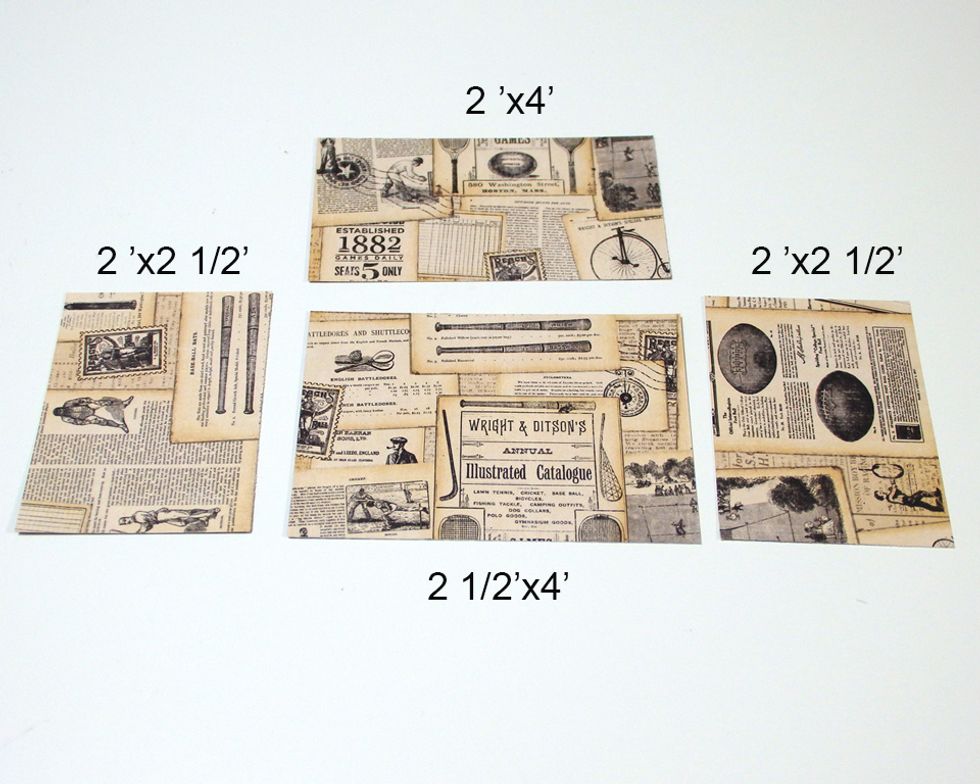 cut the paper in this size