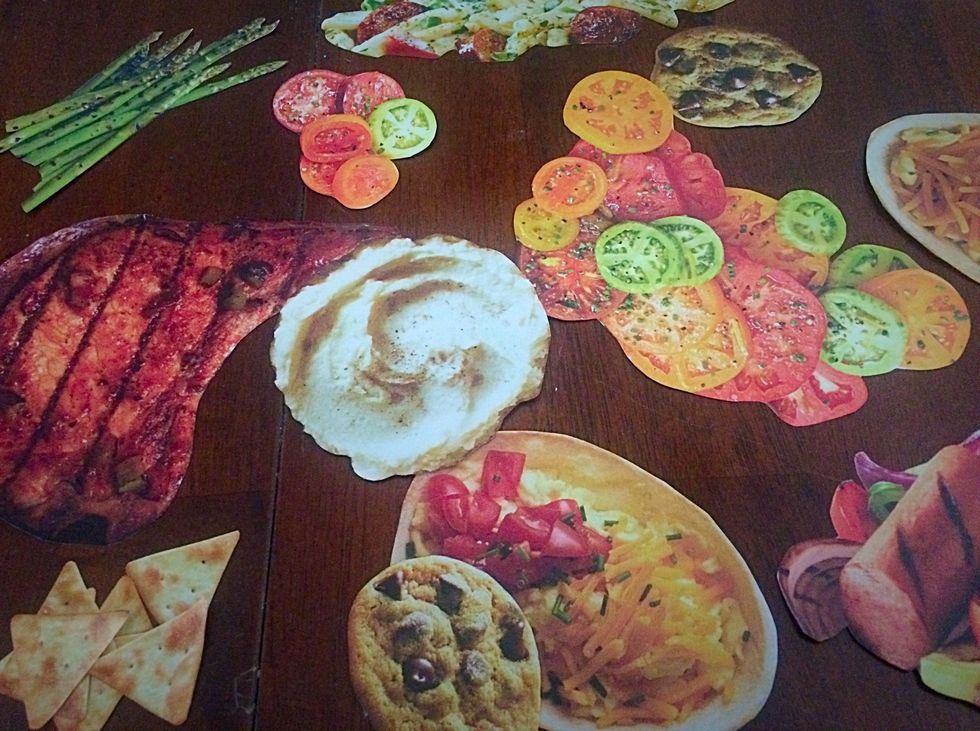 Cut the pictures out carefully.