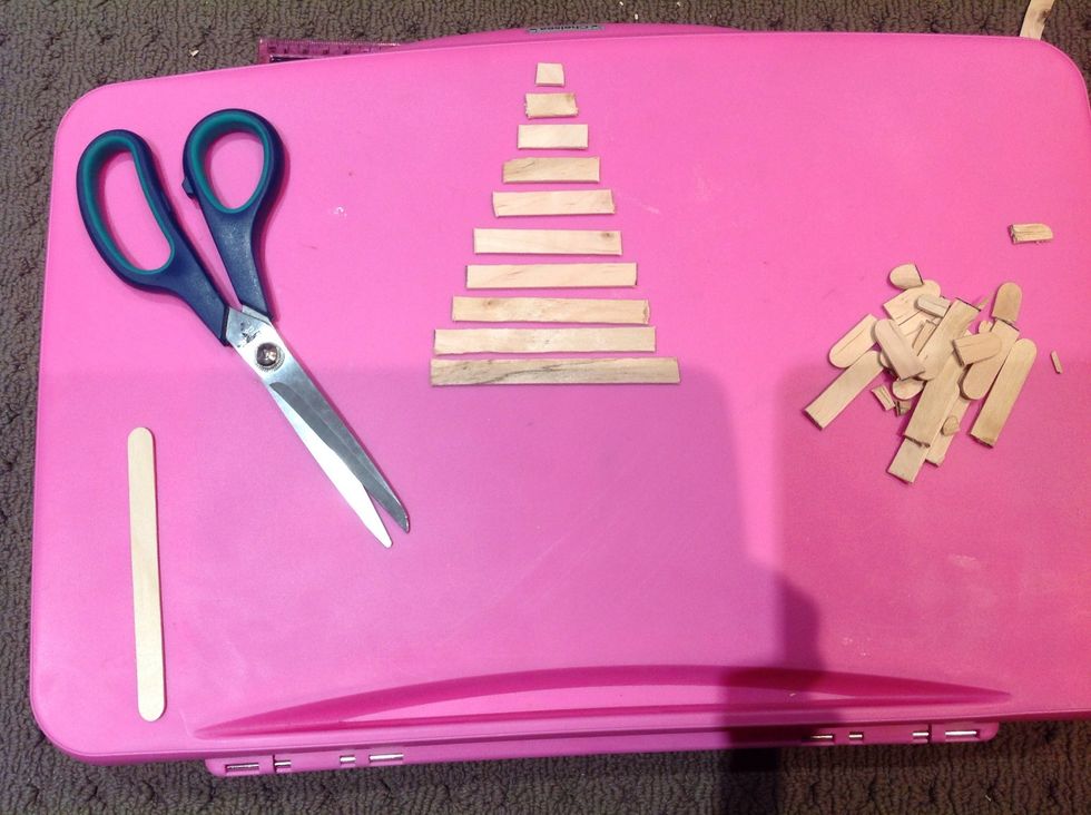 Cut the pop sticks out.