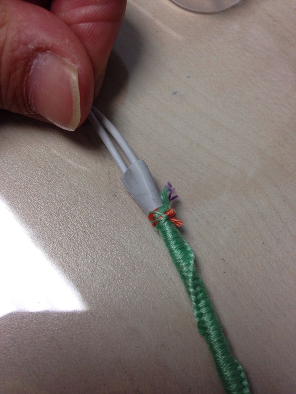 Cut the rest of the threads and you are done!