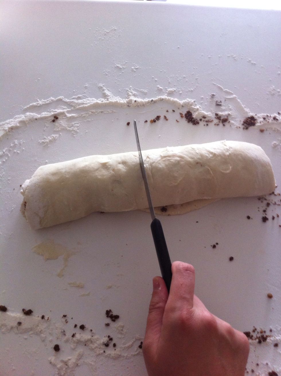 Cut the roll in half \ud83d\udd2a