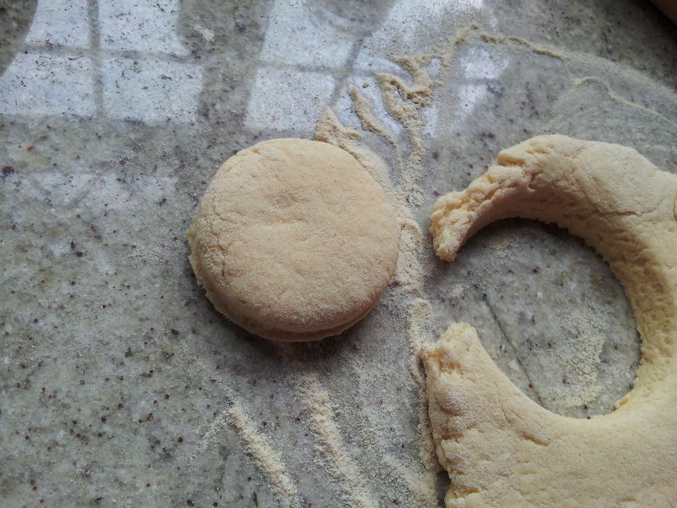 Cut the scones the same shape and thickness