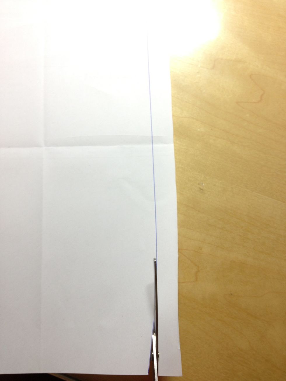 Cut the strip of paper out
