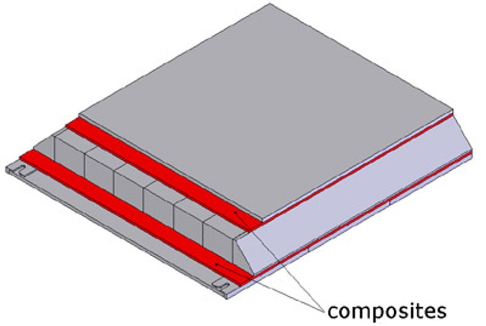 Cut the strips of fiberglass for added strength, commonly called composites