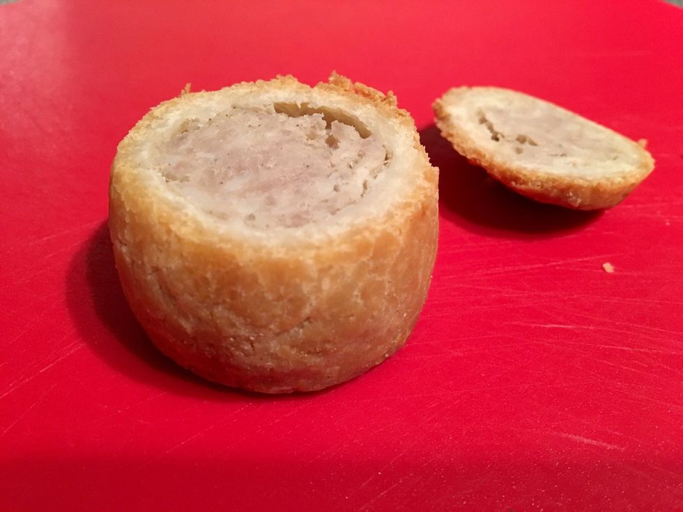 Cut the top off with a knife