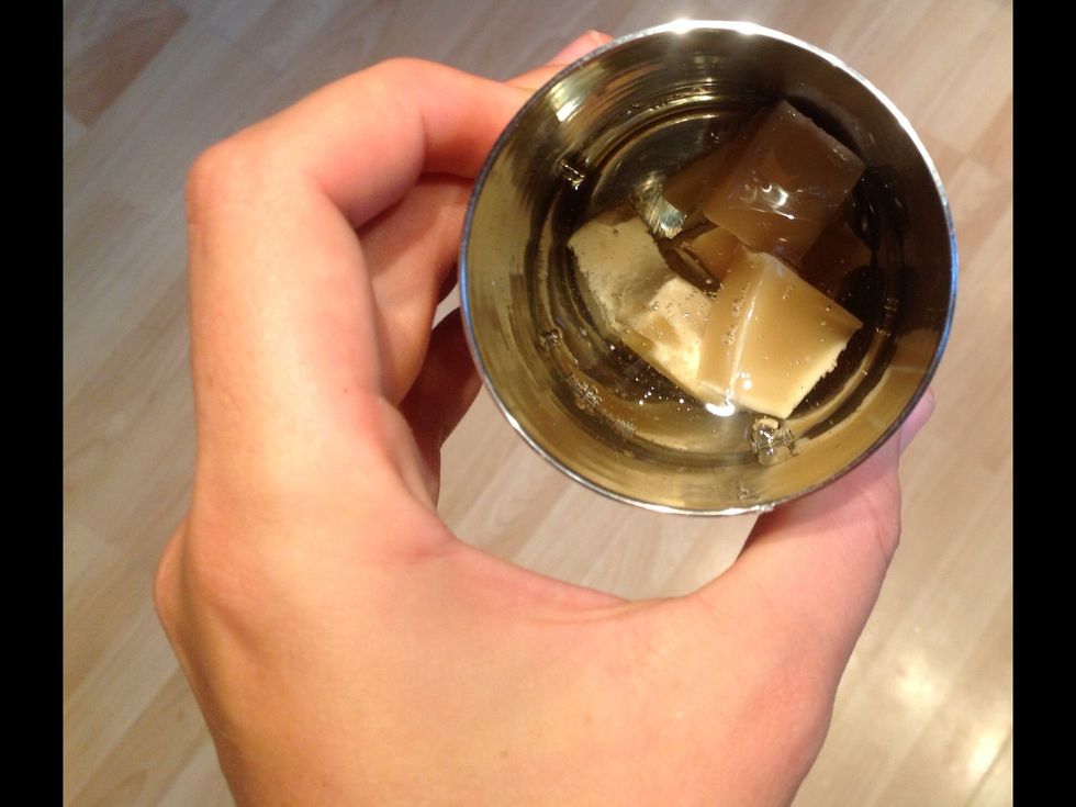 Cut the Wax into small bits and mix with coconut oil in heat proof jar or metal bowl/cup.