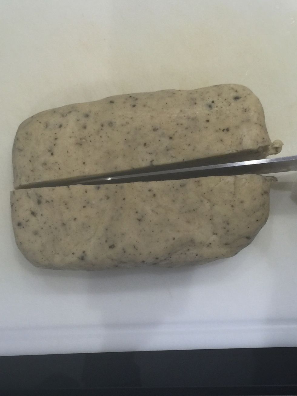 Cut the way you fancy. Of course you can roll it and use cutters but I chose a simple way.