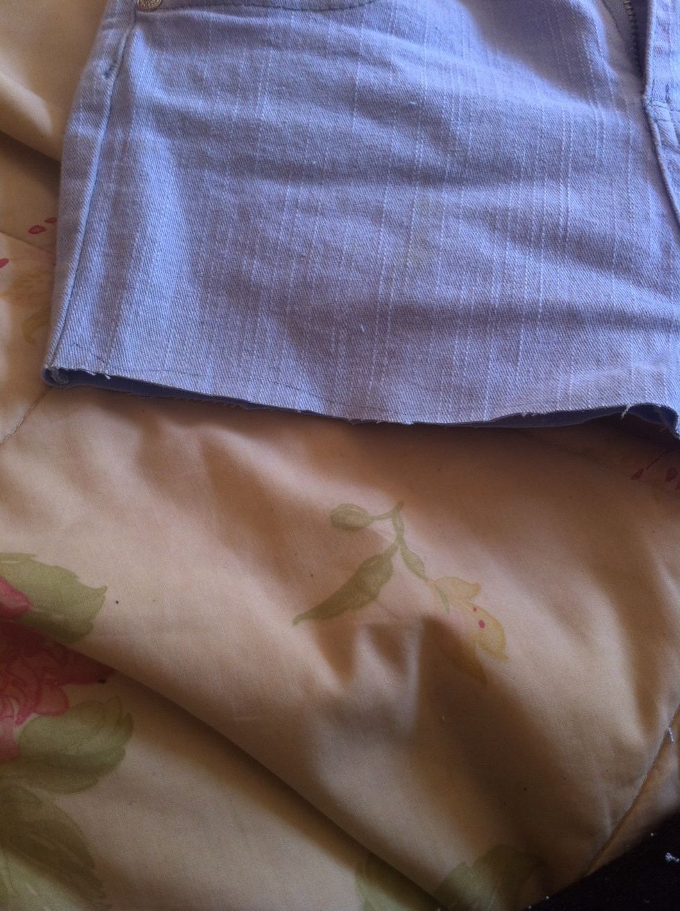 Cut them about 3mm below the line