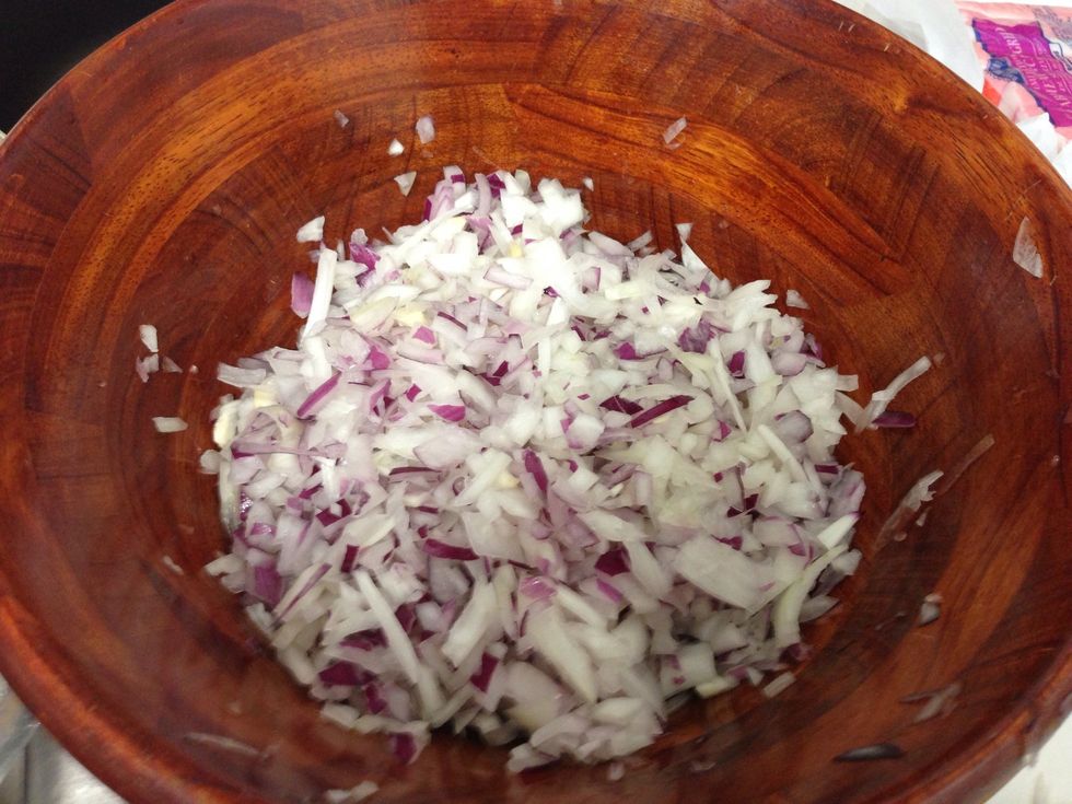 Cut them in to small pieces then put them in a bowl