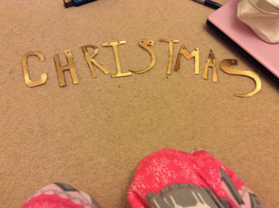 Cut them out and punch holes in the top.
